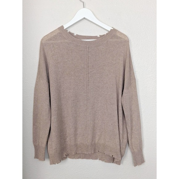 Vici Sweaters - VICI Distressed Crewneck Pullover Knit Sweater